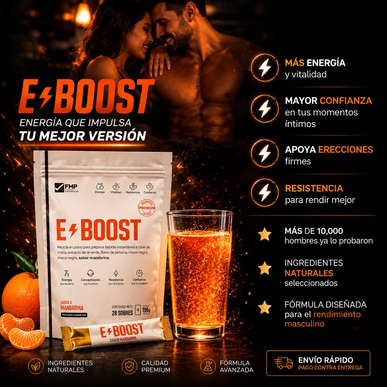 Eboost el potenciador natural Hecho para hombres que quieren rendir más
