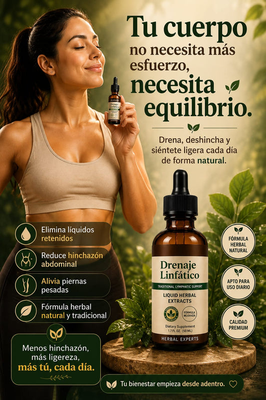 Drenaje Linfático | Gotas Naturales para la Retención de Líquidos